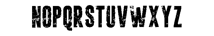 Broken Stamp Regular Font UPPERCASE