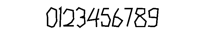 Broken Thin Line Regular Font OTHER CHARS