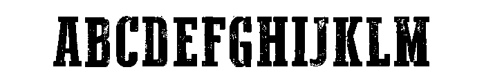 Broken grunge Font UPPERCASE