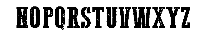 Broken grunge Font UPPERCASE