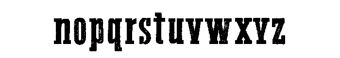 Broken grunge Font LOWERCASE