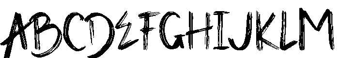 Broken ink Font UPPERCASE