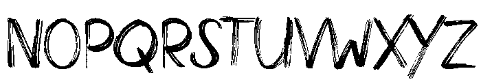 Broken ink Font UPPERCASE