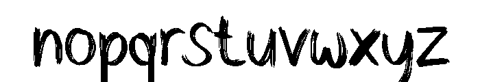 Broken ink Font LOWERCASE