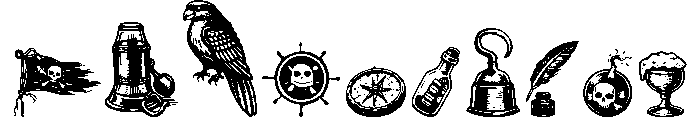 Broken rudder Doodles Font OTHER CHARS