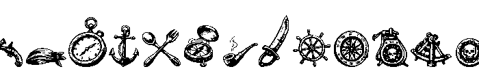 Broken rudder Doodles Font LOWERCASE
