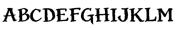 Broken rudder Font UPPERCASE