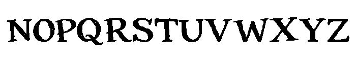 Broken rudder Font UPPERCASE