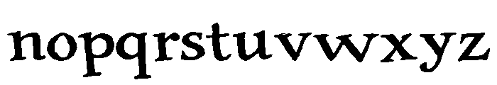 Broken rudder Font LOWERCASE