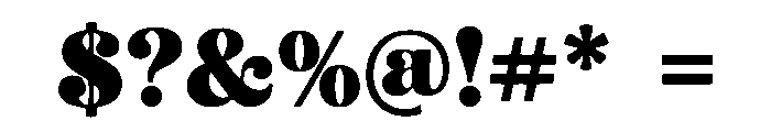 Brolin Prestige Font OTHER CHARS