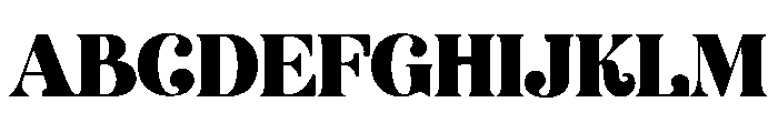 Brolin Prestige Font UPPERCASE