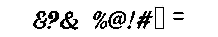 Brolin Vintage Font OTHER CHARS