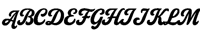 Brolin Vintage Font UPPERCASE