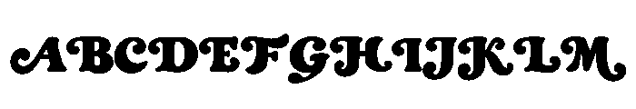 Bromvella Font UPPERCASE