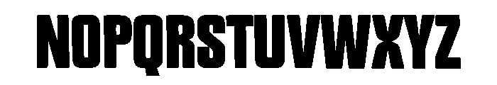 Bronar Font UPPERCASE
