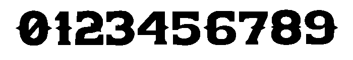 Bronco Heritage Regular Font OTHER CHARS