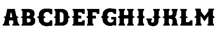 Bronco Heritage Regular Font UPPERCASE
