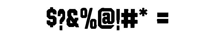 Bronco Heritage Font OTHER CHARS