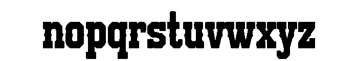 Bronco Heritage Font LOWERCASE