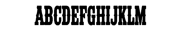 Bronco Ridge Font UPPERCASE