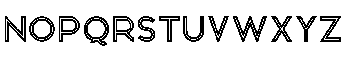 Bronx Inline Font UPPERCASE