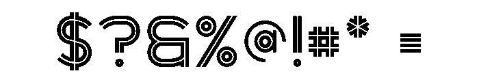 Bronx Two Lines Font OTHER CHARS
