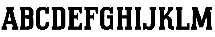 Bronze Block Regular Font UPPERCASE