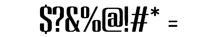 BronzeSign Font OTHER CHARS