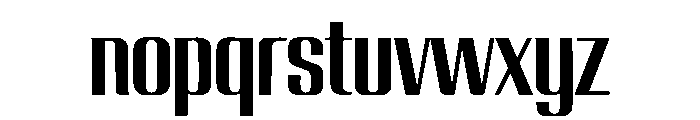BronzeSign Font LOWERCASE