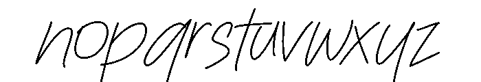 Brooks-Regular Font LOWERCASE