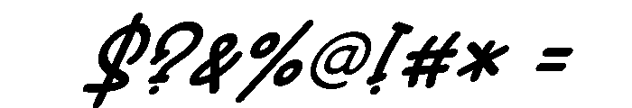 Broom Stick Italic Regular Font OTHER CHARS