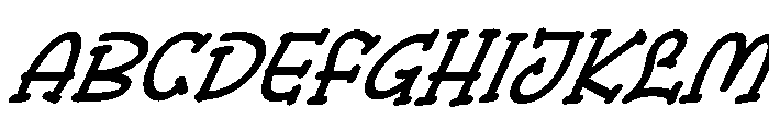 Broom Stick Italic Regular Font UPPERCASE