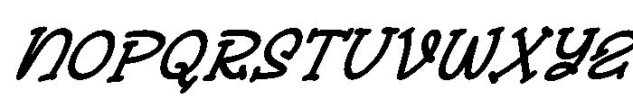 Broom Stick Italic Regular Font UPPERCASE