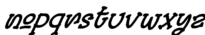Broom Stick Italic Regular Font LOWERCASE