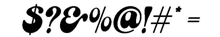 Bropie Italic Font OTHER CHARS