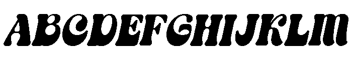 Bropie Italic Font UPPERCASE