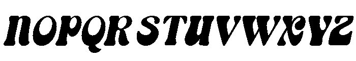 Bropie Italic Font UPPERCASE