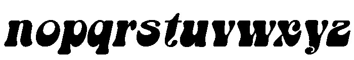 Bropie Italic Font LOWERCASE