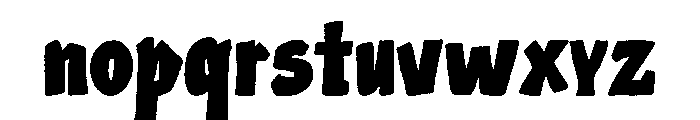 BrosPops-Regular Font LOWERCASE