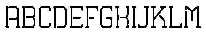 Brosen Font UPPERCASE