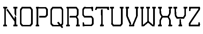 Brosen Font UPPERCASE