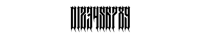 Brother Black Metal Regular Font OTHER CHARS