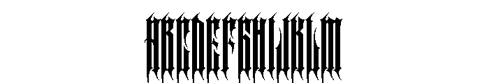 Brother Black Metal Regular Font UPPERCASE