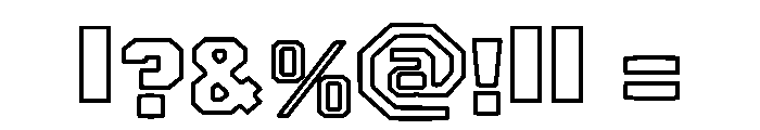 Brother Outline Regular Font OTHER CHARS
