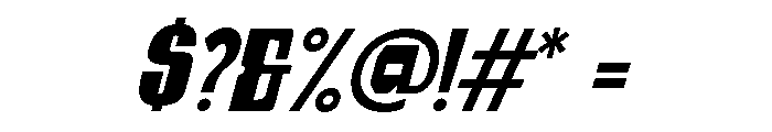 Brovan Forge Italic Font OTHER CHARS