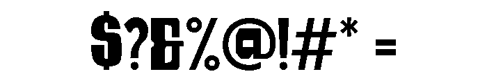 Brovan Forge Regular Font OTHER CHARS