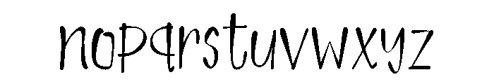 Browavarge Regular Font LOWERCASE