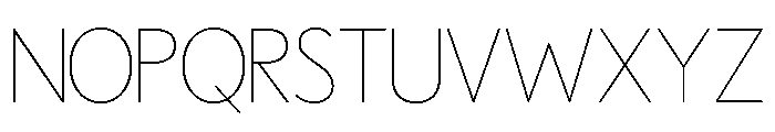 Browmtern Thin Font LOWERCASE