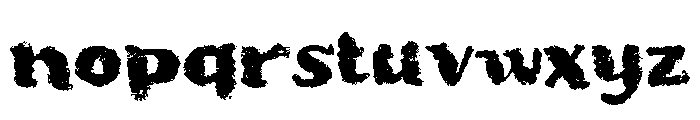 Brown Chocolate Font LOWERCASE
