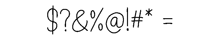 Brown Fox Lazy Dog Font OTHER CHARS